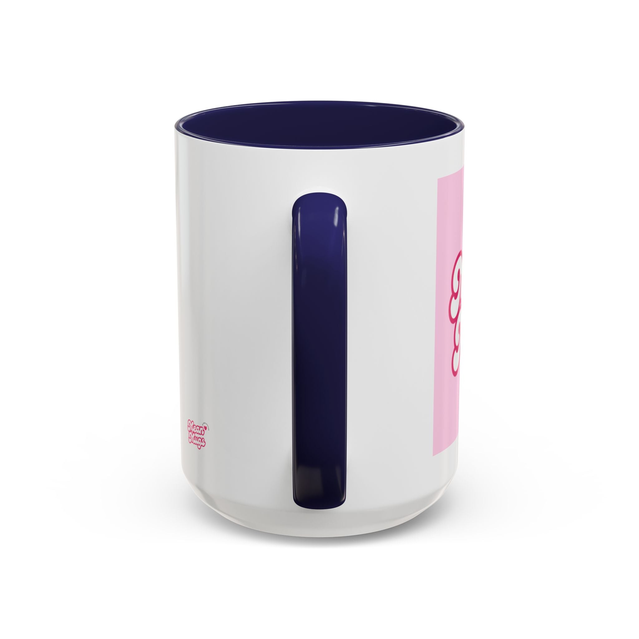 Mean Mugs Branded Coffee Mug — Cute Pink Retro Typography 11/15oz