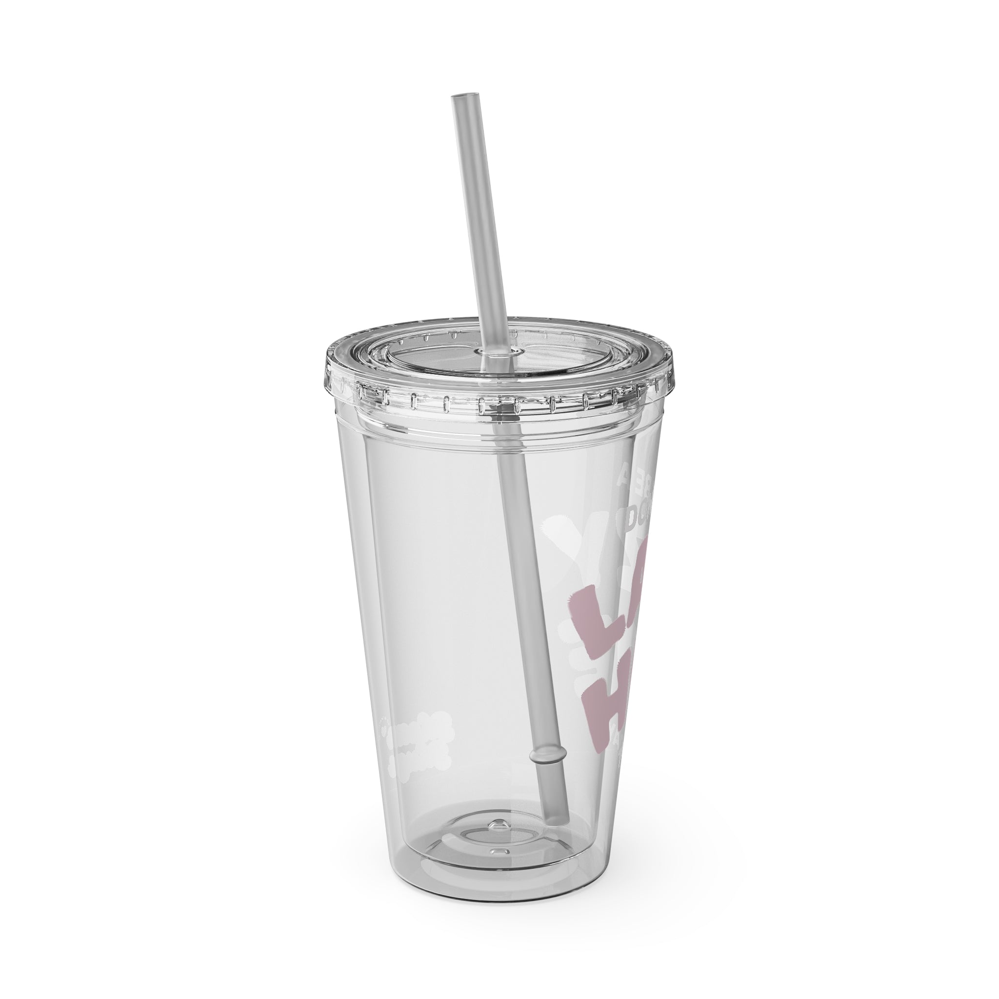DON'T BE A LAZY HOE ACRYLIC TUMBLER-CLEAR 16oz