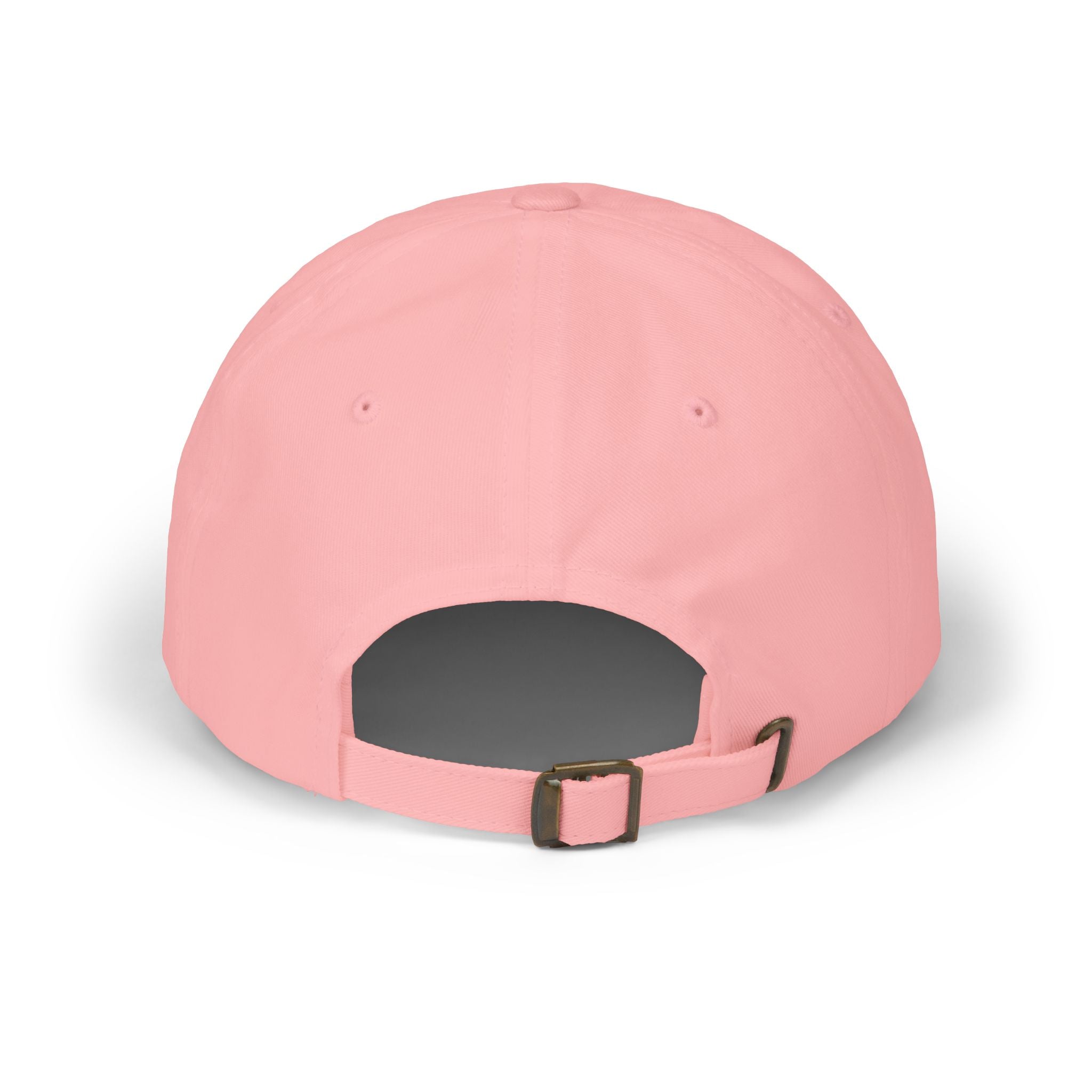 LAZY HOE Embroidered Pink Script Baseball Hat