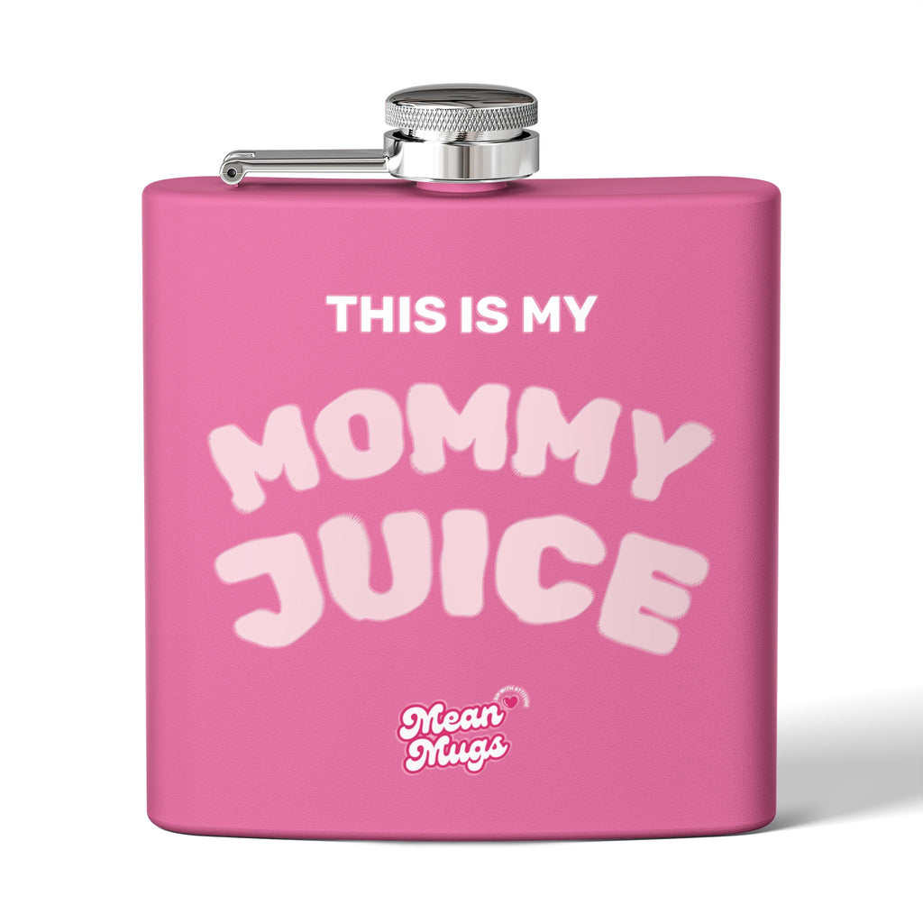 MOMMY JUICE Branded Stainless Steel Flask, 6oz