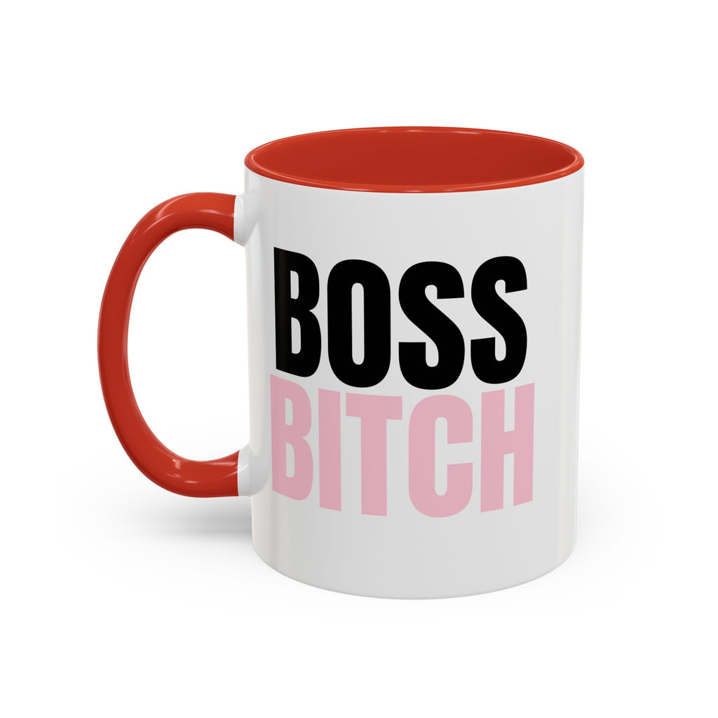 UK Boss Bitch Plain Text Coffee Mug  - 15oz