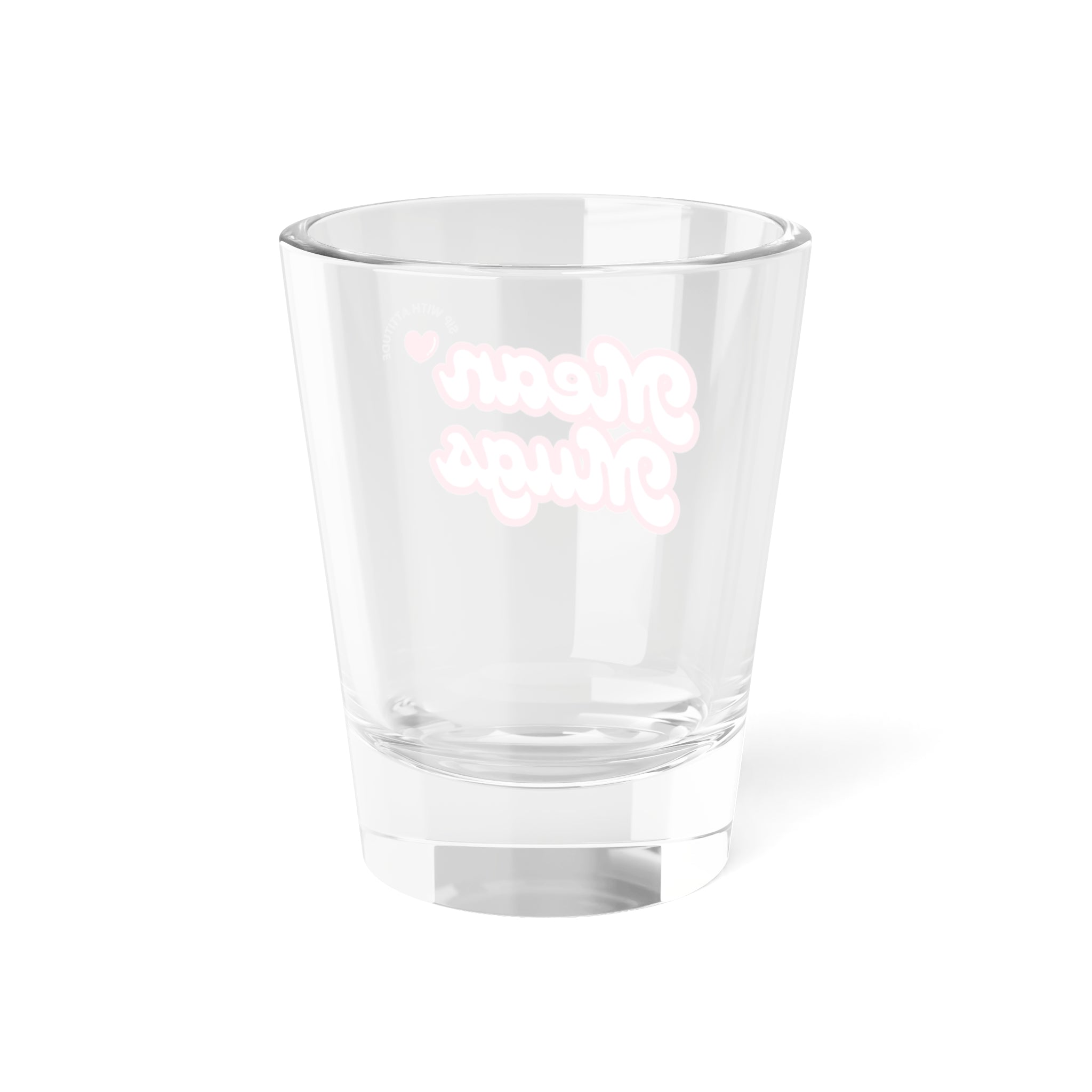 Mean Mugs Branded Shot Glass — 1.5oz Novelty Party Shooter