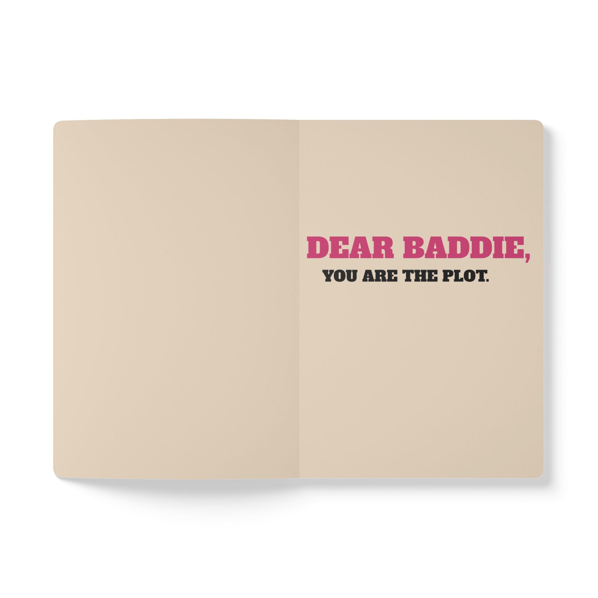 MAIN CHARACTER THOUGHTS — Softcover Journal (Mean Mugs Inside Prints)