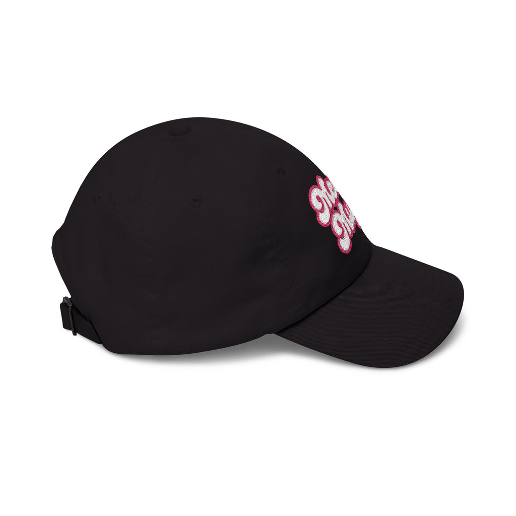 Classic Dad Cap — 'Mean Mugs' Embroidered Pink Script Baseball Hat