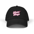 Denim Hat — 'Mean Mugs' Embroidered Baseball Cap
