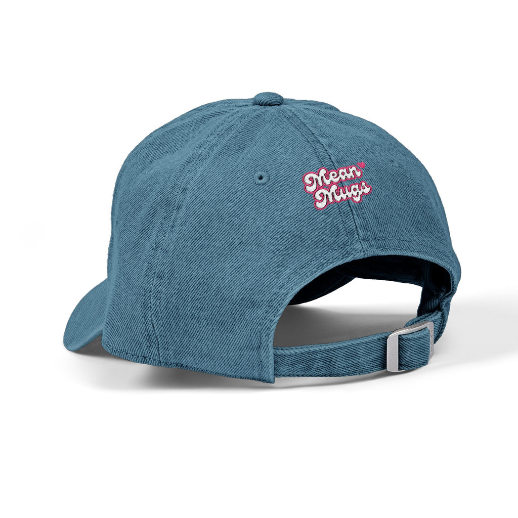 LAZY HOE Denim Embroidered Baseball Cap