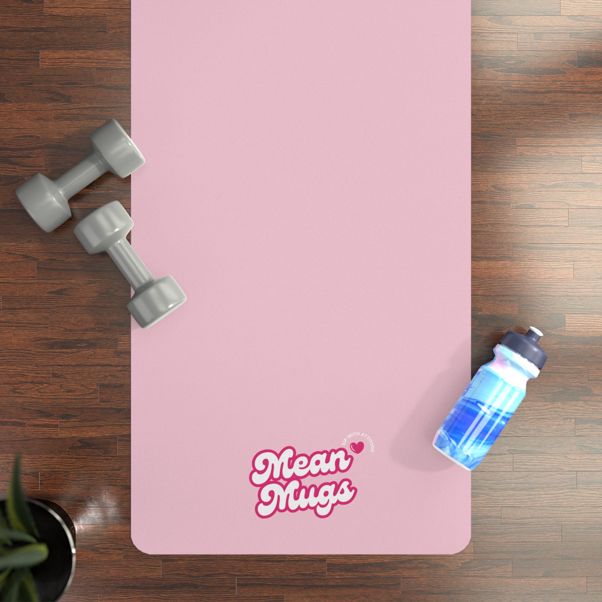 Pink Stretch, Bitch Rubber Yoga Mat