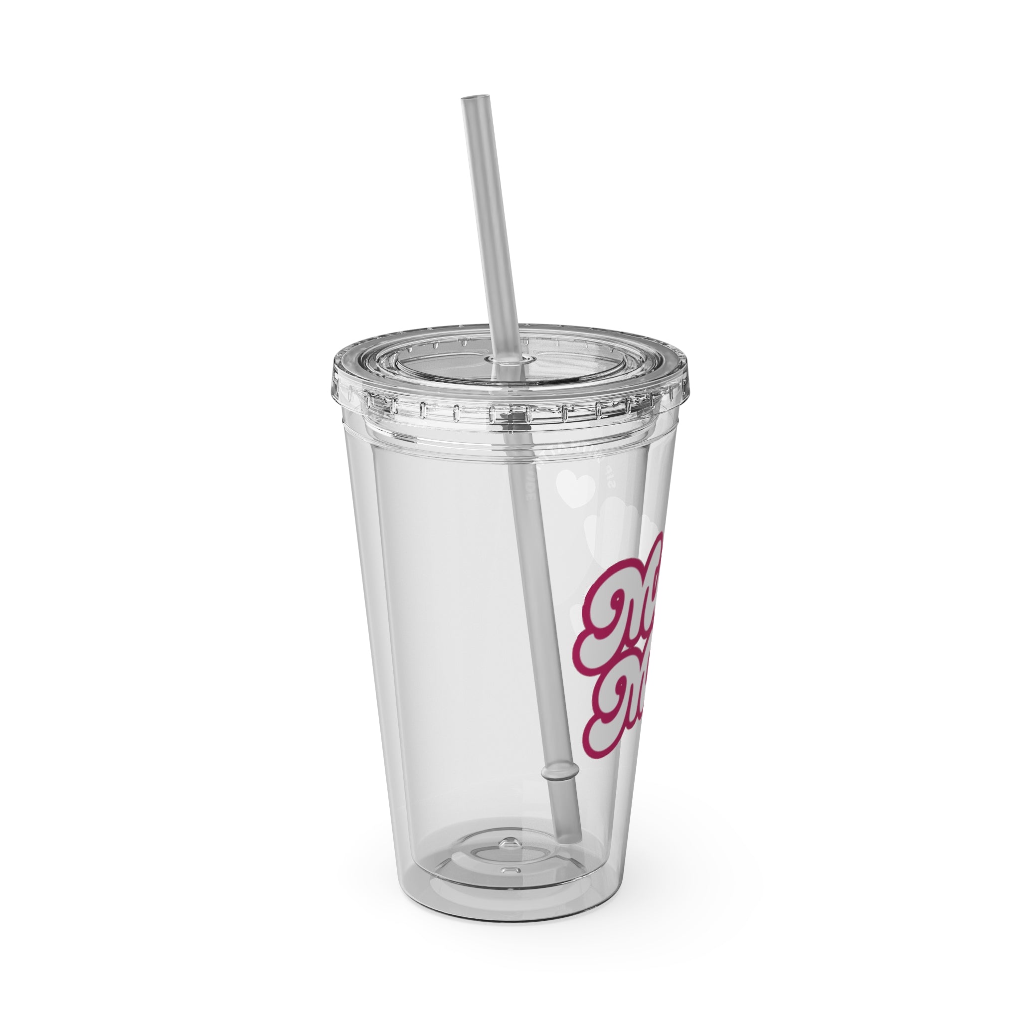 BRANDED MEAN MUGS ACRYLIC TUMBLER-CLEAR 16oz