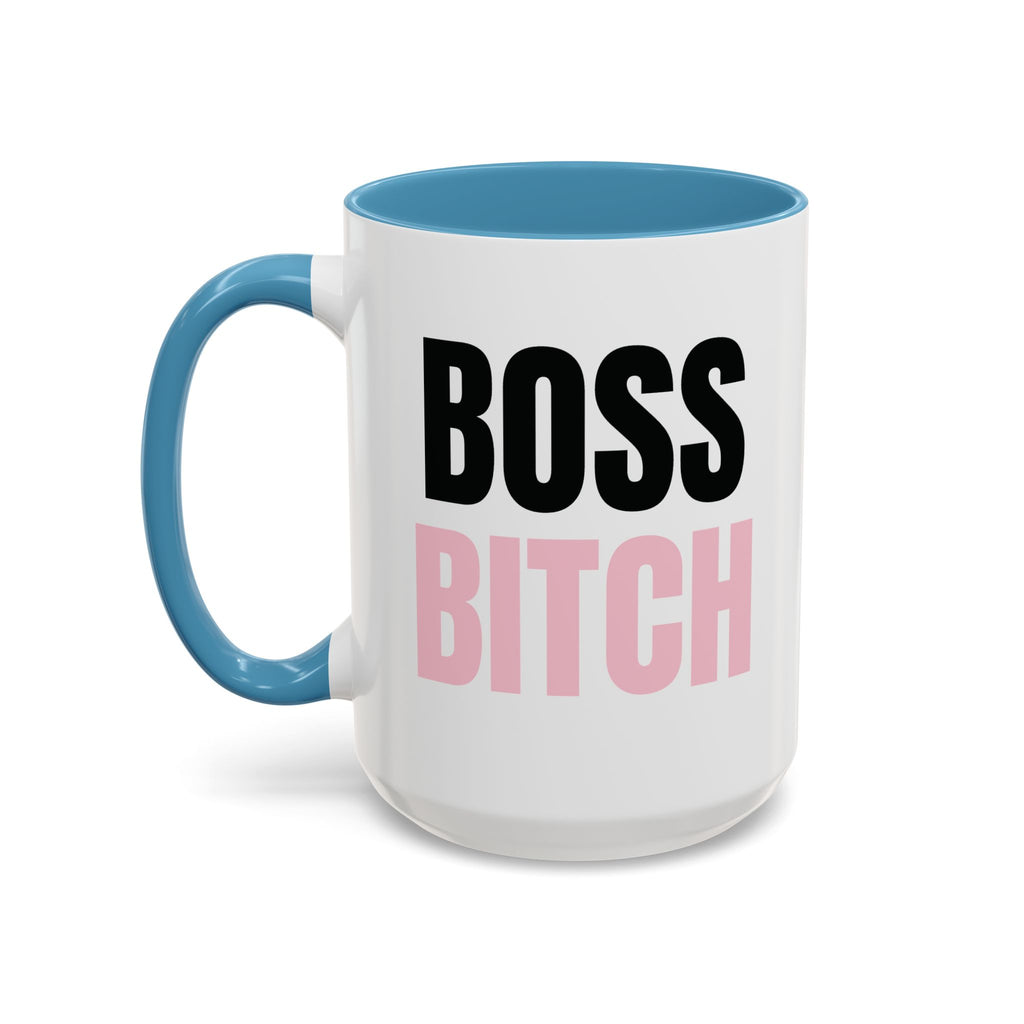Boss Bitch Plain Text Coffee Mug  - 15oz