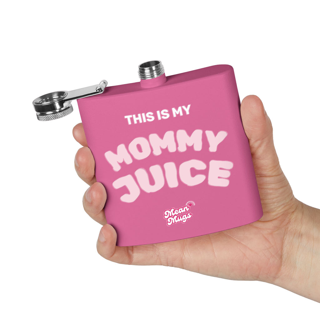 MOMMY JUICE Branded Stainless Steel Flask, 6oz