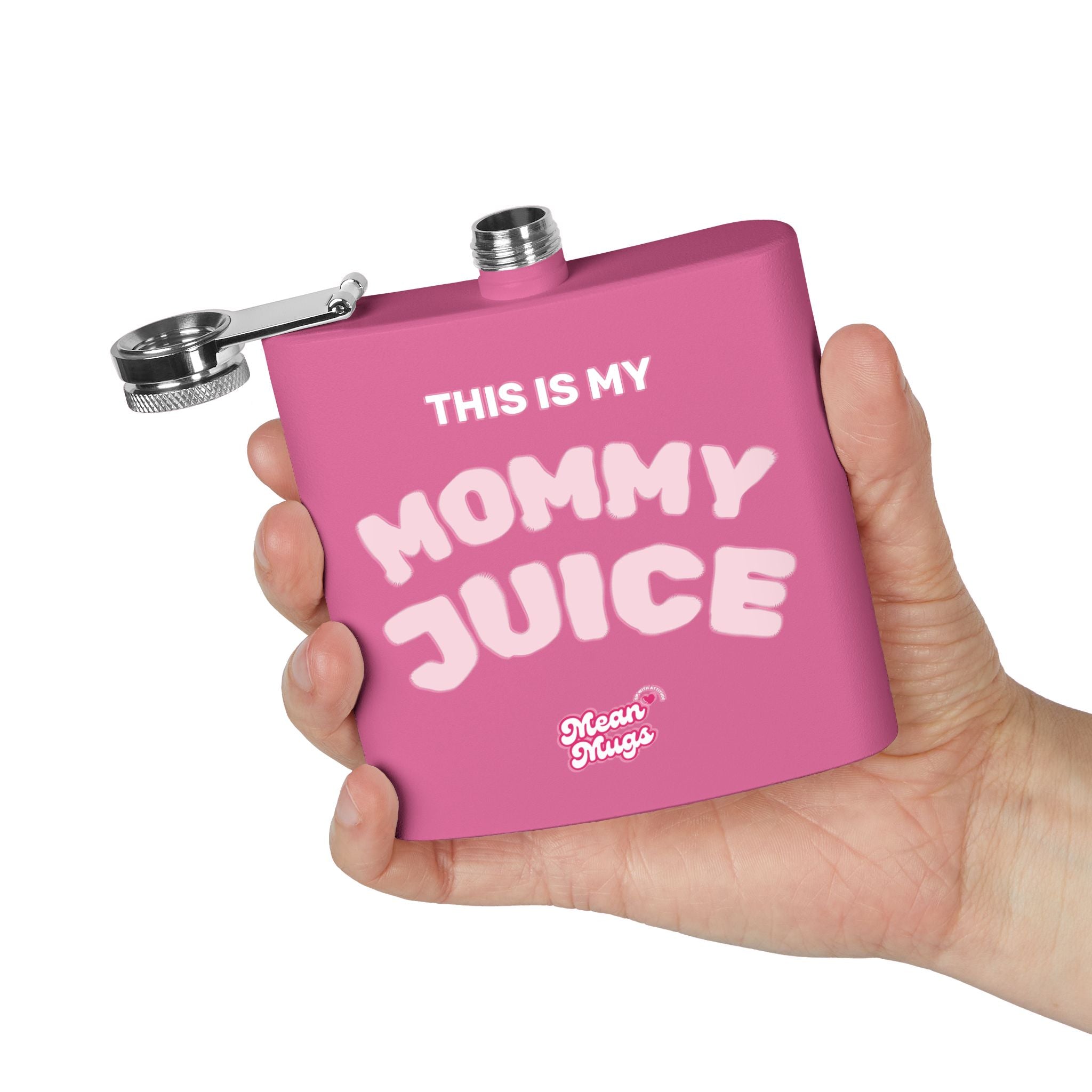 MOMMY JUICE Branded Stainless Steel Flask, 6oz