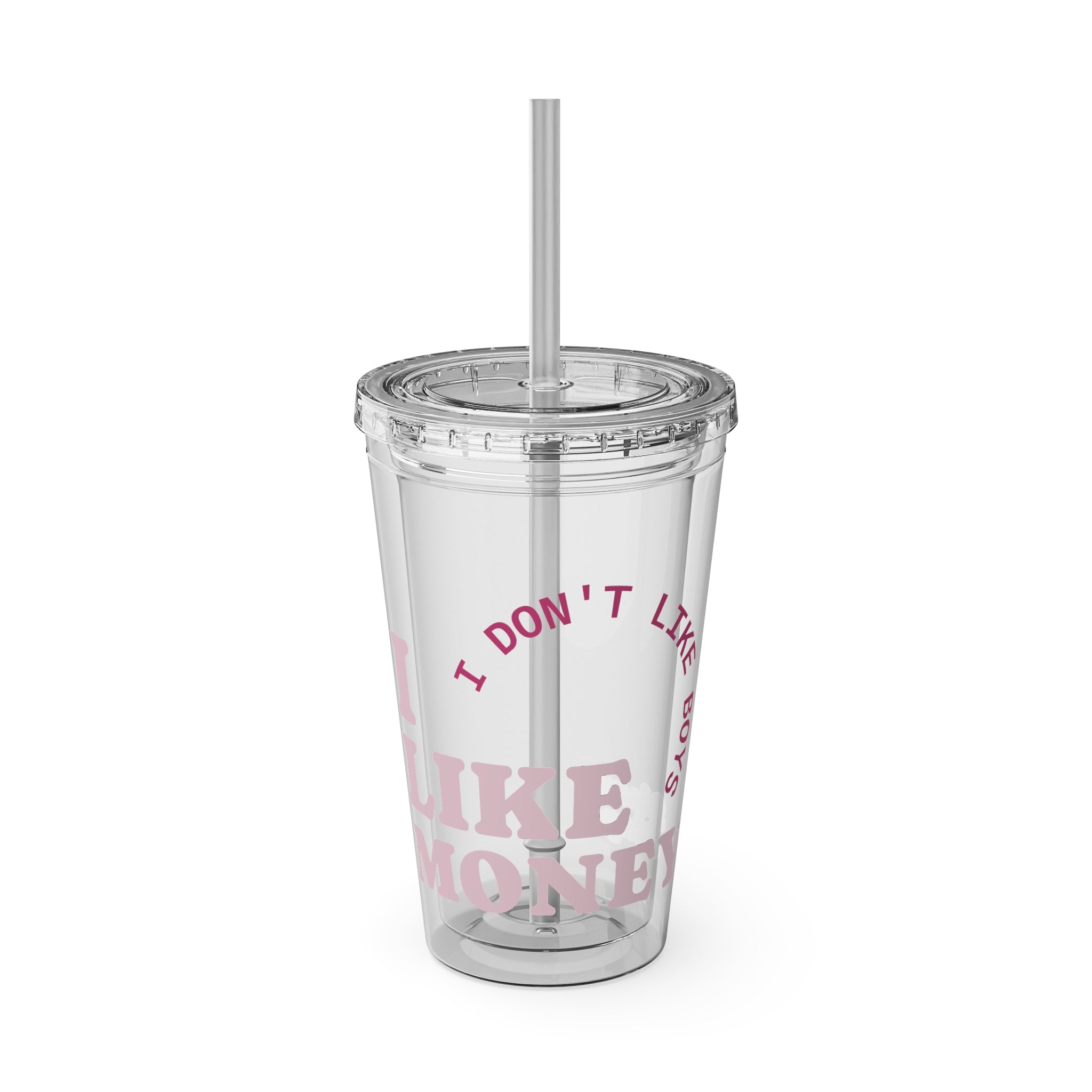 I LIKE MONEY ACRYLIC TUMBLER-CLEAR 16oz