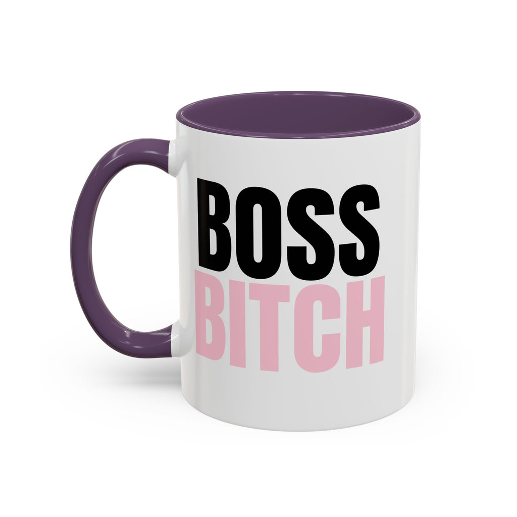 UK Boss Bitch Plain Text Coffee Mug  - 15oz