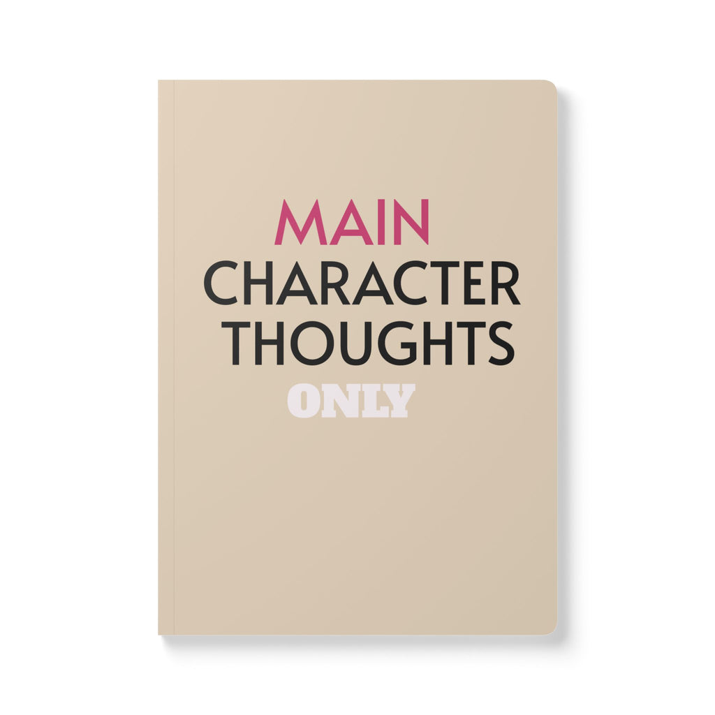 MAIN CHARACTER THOUGHTS — Softcover Journal (Mean Mugs Inside Prints)