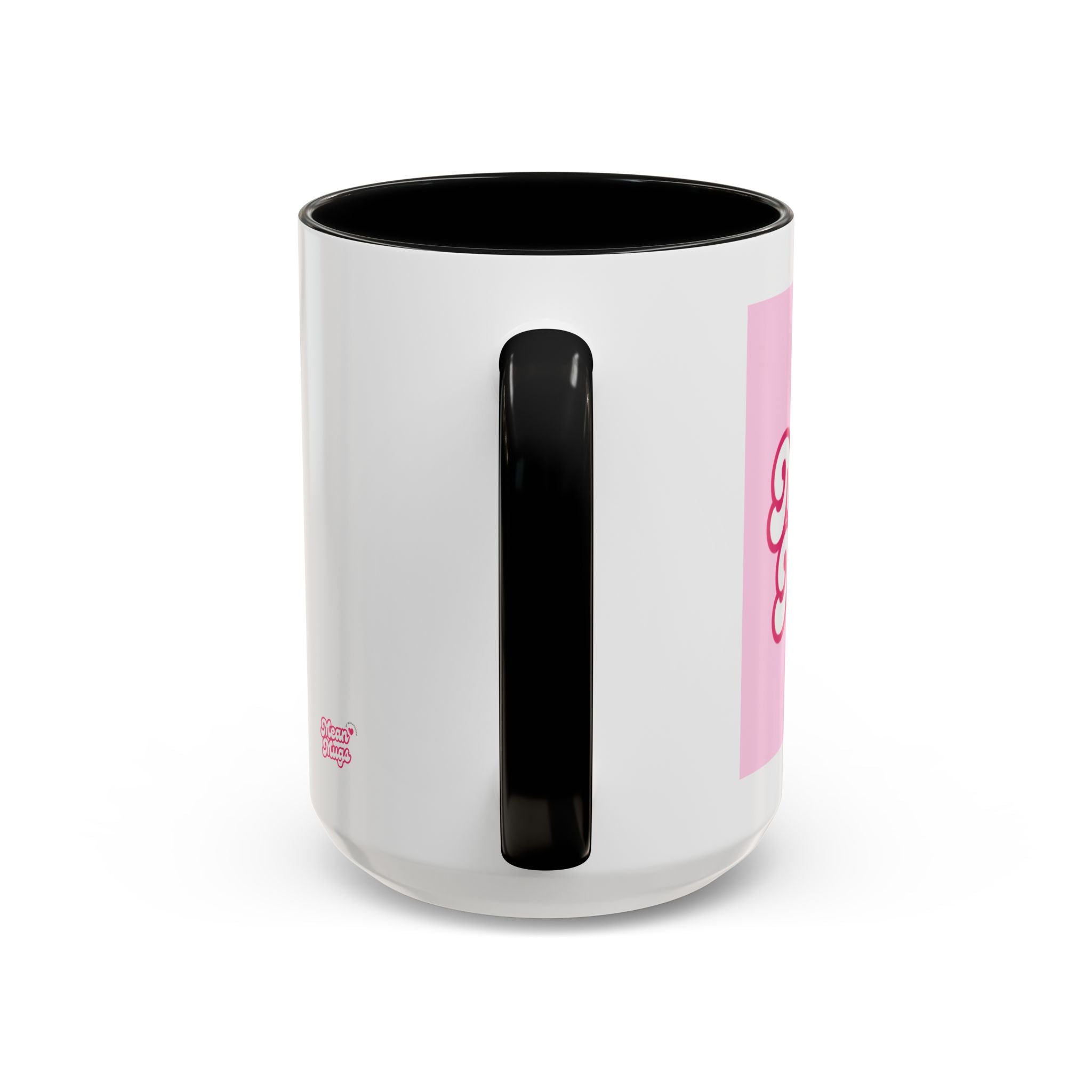 Mean Mugs Branded Coffee Mug — Cute Pink Retro Typography 11/15oz