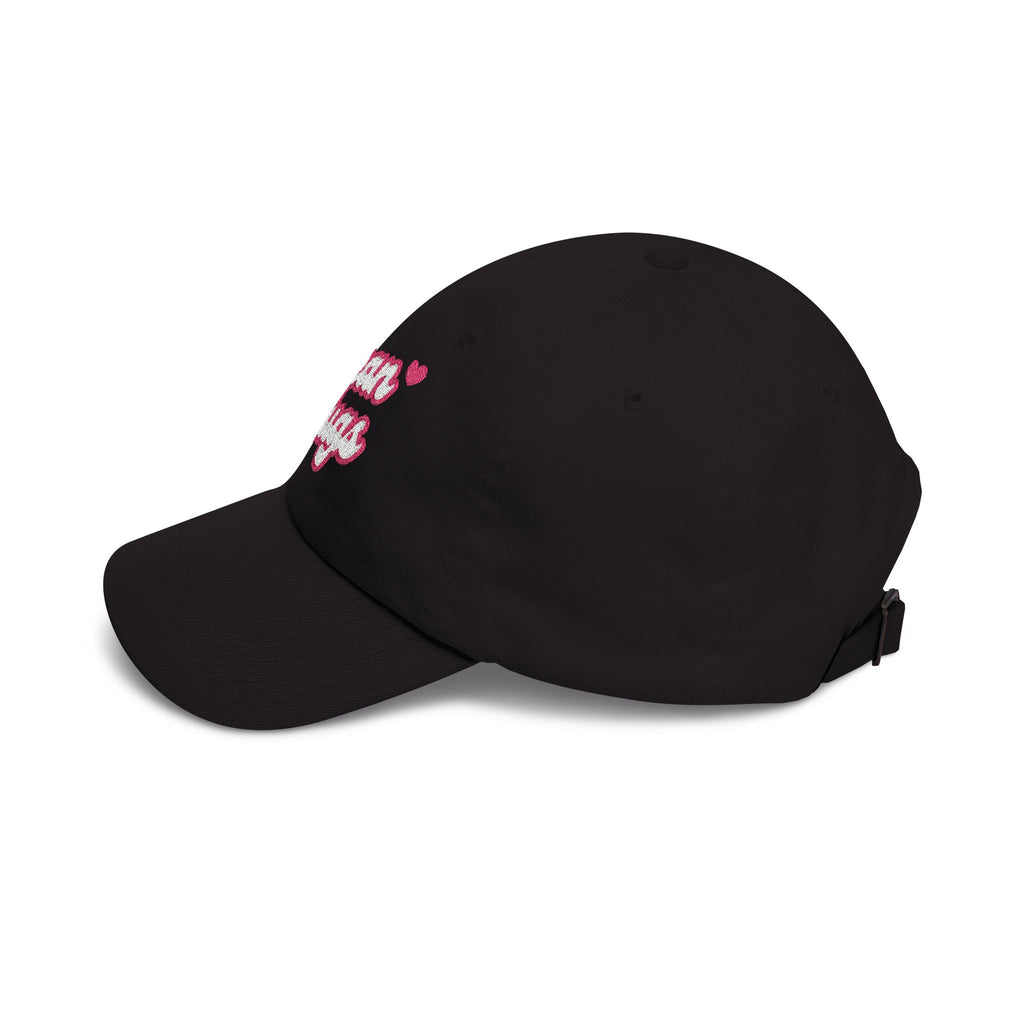 Classic Dad Cap — 'Mean Mugs' Embroidered Pink Script Baseball Hat