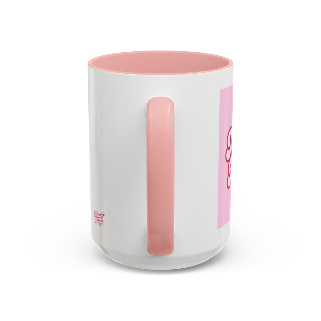 Mean Mugs Branded Coffee Mug — Cute Pink Retro Typography 11/15oz